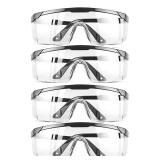 HPYNPES Safety GlassesClear Anti-Fog Goggles Over-Spec Glasses Protective Eye Wear Industrial Approved Wide-Visionï¼4 PACKï¼ - Retail: $10