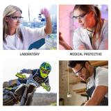 HPYNPES Safety GlassesClear Anti-Fog Goggles Over-Spec Glasses Protective Eye Wear Industrial Approved Wide-Visionï¼4 PACKï¼ - Retail: $10