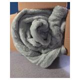 Bedsure GentleSoft Sage Green Fleece Throw Blanket - 300GSM Soft Lightweight Plush Cozy Blankets for Bed, Sofa, Couch, Travel, Camping - Retail: $17