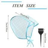 Hair Highlighting Caps Frosting Cap and Spatula Salon Hair Coloring Dye Cap with Hooks for Salon Dyeing Hairdressing (1PC