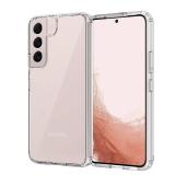 XNXA for Samsung Galaxy S22 Case Clear, Anti-Yellowing 6.1 Inches Slim Fit Heavy Duty Protection Wireless Charging Lightweight Shockproof Anti-Slip Transparent TPU and PC Back Protective Phone Cover -