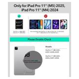 ESR iPad Pro 11 Inch Case with Keyboard (M5/M4, 2025/2024), iPad Pro 11(5th) Keyboard Case with Easy-Set Magnetic Stand, Portrait/Landscape Modes, Removable Protective Case, Rebound 360 Series, Black 