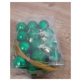 PICKBEAU 24ct Mini Christmas Balls Ornaments for Xmas Christmas Tree - Small Shatterproof Decor Hanging Ball for Holiday Wedding Party Decoration 1.18 Inch/30mm, Green - Retail: $13