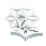 OSHIYINN White 3D Flower Venus 14\"x12\" Hanging Room Divider Panel Felt Fiber Surface High Density Polyester Fiber Board Cut Room Partition Home Decoratio(12 Pcs) - Retail: $40