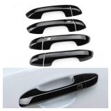 DLOVEG Exterior Door Handle Cover Compatible for Kia Sportage 2017 2018 2019 2020 2021 2022 Accessories Door Handle Protector Trim with 2 Sensors Openings Golssy Black - Retail: $22