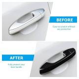 DLOVEG Exterior Door Handle Cover Compatible for Kia Sportage 2017 2018 2019 2020 2021 2022 Accessories Door Handle Protector Trim with 2 Sensors Openings Golssy Black - Retail: $22