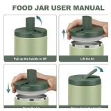 LOHASOK Kids Soup Thermo for Hot Food Insulated Vacuum Food Jar with Buckle Lid, Stainless Steel Wide Mouth Leak Proof Lunch Container for School Travel 1 Pack - Retail: $18