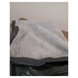 Sunheir Washable Large Dog Bed Covers Soft Plush Replacement, Waterproof Dog Bed Liner, Pet Bed Cover with Zipper 35x22x3 Inches, Grey, Cover Only - Retail: $18