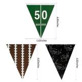 2 Pieces Football Pennant Banner American Football Theme String Flags Banners for Sports Party Decorations - Retail: $9