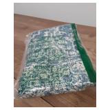 AEIOAE Boho Pillow Covers 20x20 Inch Set of 2,Carpet Pattern Throw Pillows Case,Navy Blue Ethnic Design Outdoor Decorative Square Linen Farmhouse Decor Cushion Covers for Home Sofa Bed Couch - Retail: