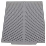 Silicone Draining Mat, 20\"x16\" Eco Friendly Dish Drying Mat Anti-Skid and Heat Insulation Pad, Sink Drainer Mat with Dense Drainage Grooves (51x41cm) - Retail: $16