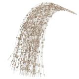 KI Store 8pcs Champagne Weeping Glitter Berry Christmas Tree Picks Spray for Christmas Tree Decor Floral Displays