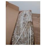 KI Store 8pcs Champagne Weeping Glitter Berry Christmas Tree Picks Spray for Christmas Tree Decor Floral Displays