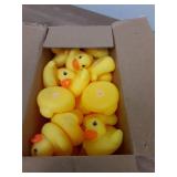 JTTJDB 50-Pieces Float & Squeak Mini Rubber Duck Baby Bath Ducky Sound Shower Toys for Kids - Retail: $10