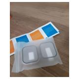 Misxi 2 Pack Tempered Glass Case Compatible for Apple Watch Series 11 (2025) Series 10 42mm, Hard PC Screen Protector Overall Protection Scratch-Resistant Cover for iWatch, 1 Rose Gold + 1 Transparent