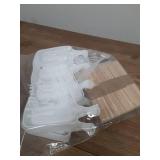 Juome Cake Pop Mold Kit, 8 Cavities Small Cakesicle Molds Silicone with 100 Wooden Sticks & 100 Packaging Bags with Ties, Cake Pop Maker Supplies Accessories, Baking Tools for Home Baking Desserts - R