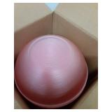 QualQuot 50 Pack 16 Oz Plastic Bowls with Gold Rim, Disposable Soup Bowls, Heavy Duty Dessert Bowls for Parties, Wedding and Everyday Use, Pink - Retail: $23