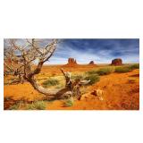 AWERT 48x24 inches Reptile Habitat Background Orange Desert Terrarium Background Durable Polyester Background - Retail: $9