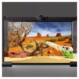 AWERT 48x24 inches Reptile Habitat Background Orange Desert Terrarium Background Durable Polyester Background - Retail: $9