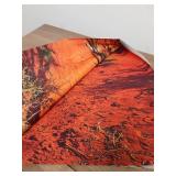 AWERT 48x24 inches Reptile Habitat Background Orange Desert Terrarium Background Durable Polyester Background - Retail: $9