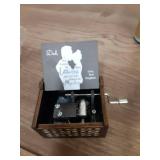 Hcaredee Wooden Music Box for Dad from Daughter,I Will Always be Your Lovely Girl Hand Crank Musical Boxes,My Hero Dad,Gifts for Daddy on Birthday Christmas Father