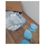 Henoyso 36 Pcs Snowflake Clear Gift Bags Princess Winter Party Favors Bag Valentines Plastic PVC Goodie Candy Treat Tote with Handle Gift Wrapping Supplies, 7.8 x 3.1 in (Blue Snowflakes) - Retail: $2