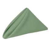 Ultimate Textile Cloth Napkins Bulk Set 17x17in Polyester Washable Square Dinner Napkins for Wedding Party Events Machine Washable Stain Resistant - Sage, 17\" X 17\" (Set of 24) - Retail: $321