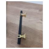 Lepatape 10 Pack 5 Inch Black and Gold Cabinet Pulls Black and Gold Cabinet Handles Kitchen Cabinet Handles Dresser Drawer Pulls Kitchen Cabinet Hardware - Retail: $35