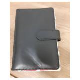 A6 Money Saving Budget Binder Cash Envelopes with Zipper Cash Envelopes(Black-A6)
