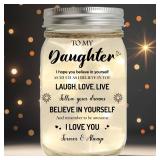 Christmas Gifts for Daughter, Starlight Mason Jar Night Light Birthday Gift for Daughterï¼ Home Decoration Night Anniversary Wedding Gifts Ideas