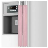 Emelivor Pink Refrigerator Door Handle Cover Set of 2 - Kitchen Appliance Handles Replacement Keep Off Fingerprints Food Stainsï¼for Ovens, Dishwashers - Retail: $12