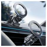 LISEN for MagSafe Car Mount [2026 Super Strong Magnets] Magnetic Phone Holder for Your Car [Vent&Dash] Magnet Cell Phone Holder Mount Cradle Car Accessories for Men Women fit iPhone 17-12 Series Kits 