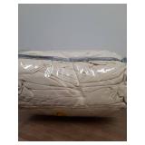 Hearth & Harbor Extra Deep Pocket Sheets - Fits Mattress 18-24 Inches Deep - Extra Deep Pocket Split King Size Sets - 7 Piece Split King Size - Cream - Retail: $39