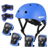 Adjustable Helmet for Ages 5-16 Kids Toddler Boys Girls Youth,Protective Gear with Elbow Knee Wrist Pads for Multi-Sports Skateboarding Bike Riding Scooter Inline skatings Longboard Roller Skate - Ret