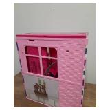 Style Shine Doll House Portable & Foldable Dollhouse w/ 60+ Pcs & 2 Dolls, Play House Toy with Bedroom Kitchen Pet House Camping Playset, Playhouse Birthday Gift for Girl Kid Toddler - Retail: $50