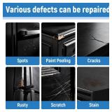 Black Paint Touch Up Paint Pen Acrylic Flat Black Touch Up Pen for Metal,Wood,Wall,Door,Cabinets,Furniture, Appliance,Refrigerators, Acrylic, Enamel (Flat Stain, 30ML) Quick-Dry, Non-Toxic - Retail: $