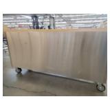 Trinity 72-inch Stainless Steel Rolling Workbench TLS-7204