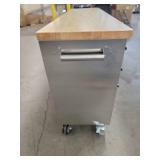 Trinity 72-inch Stainless Steel Rolling Workbench TLS-7204