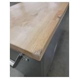 Trinity 66-inch Stainless Steel Rolling Workbench TLS-4813