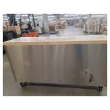 Trinity 66-inch Stainless Steel Rolling Workbench TLS-4813