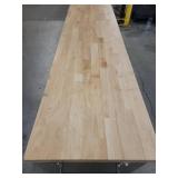 Trinity 66-inch Stainless Steel Rolling Workbench TLS-4813