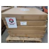 5 ct. Modern Aluminum Slat Dining Table 38.5" -  5 Factory Sealed