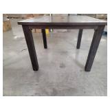 5 ct. Modern Aluminum Slat Dining Table 38.5" -  5 Factory Sealed