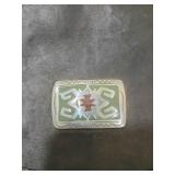 Native American Style Leather Saddlebags with Decorative Concho 10 inches  x 10 inches