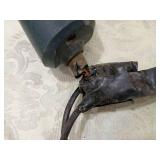 Chicago Electric Double Cut Saw Model 333  small sander both units power on  one needs work on cord