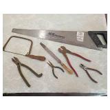 Mixed Hand Tool Collection with Ace Hardware Saw 7  items