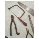 Mixed Hand Tool Collection with Ace Hardware Saw 7  items