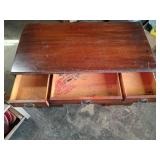 Traditional Seven Drawer Wooden Desk