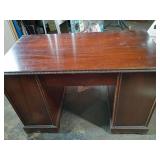 Traditional Seven Drawer Wooden Desk