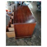 Traditional Seven Drawer Wooden Desk